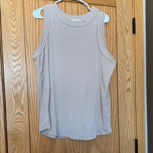 Maurice’s Sleeveless Ribbed Knit Top - Cream